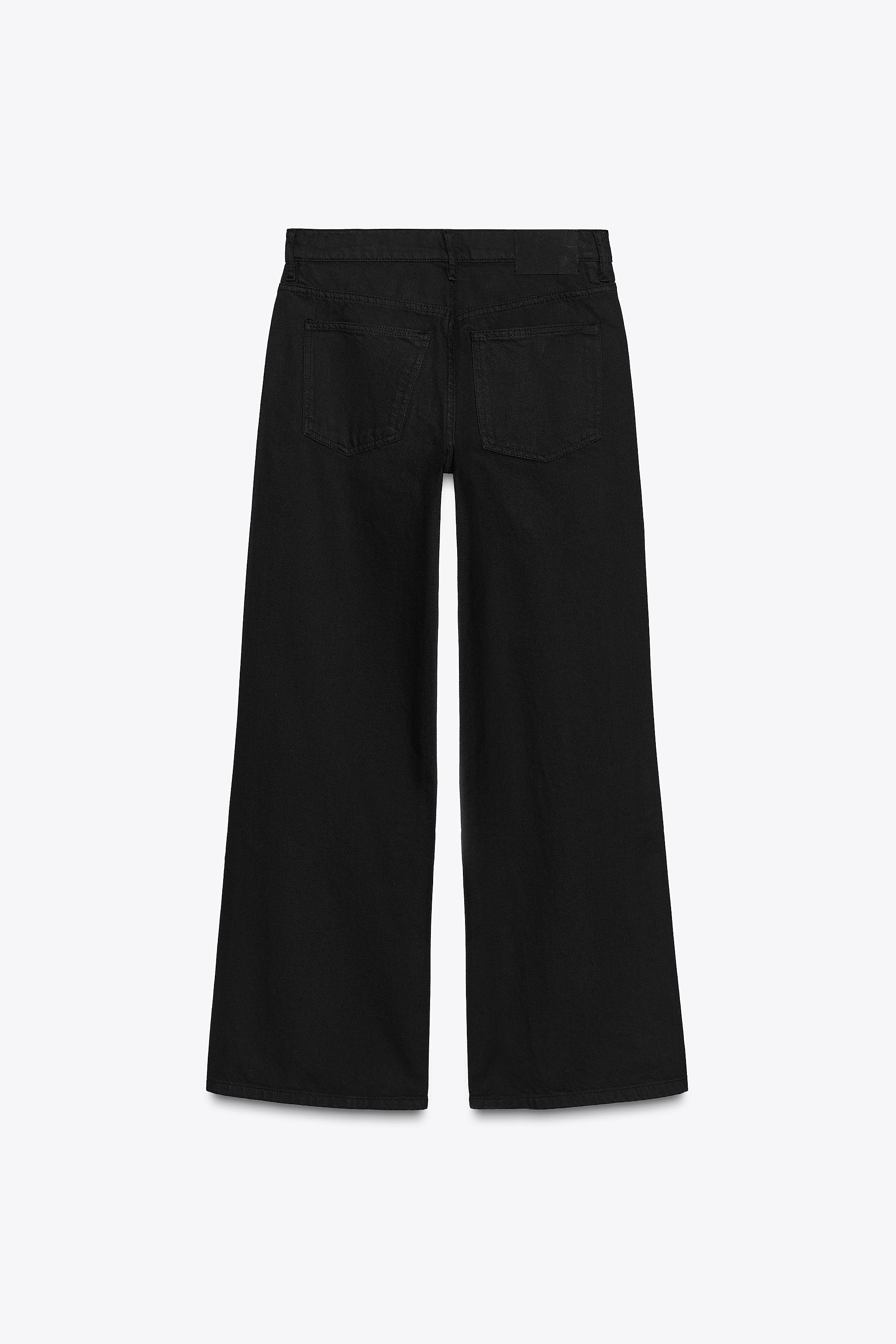 ZW COLLECTION WIDE LEG LOW RISE JEANS